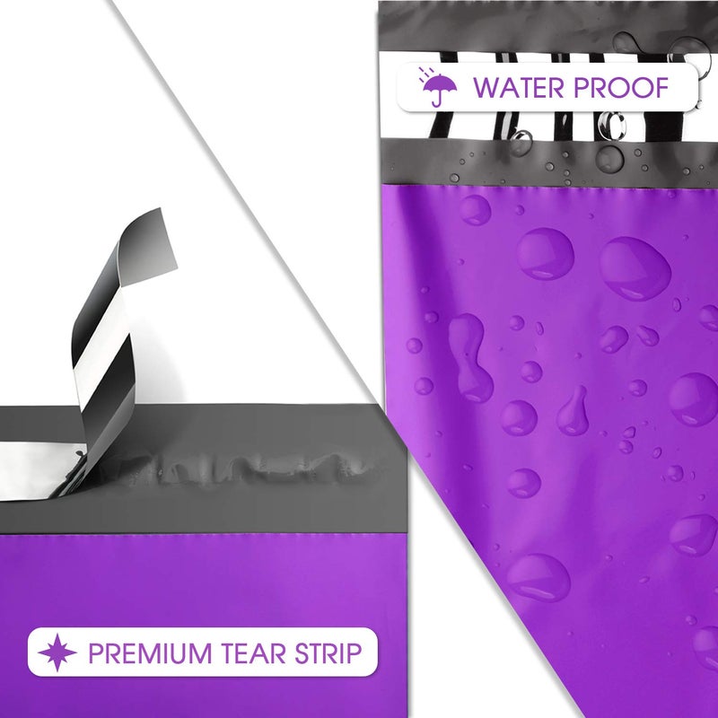 Metronic Poly Mailers 12x15.5 200 Pack Large Shipping Bagsï¼ŒStrong Adhesive Mailing Bags, Waterproof and Tear-Proof Multipurpose Envelopes for Clothing, Small Business,Boutique, Postal Bags Purple - Image 4